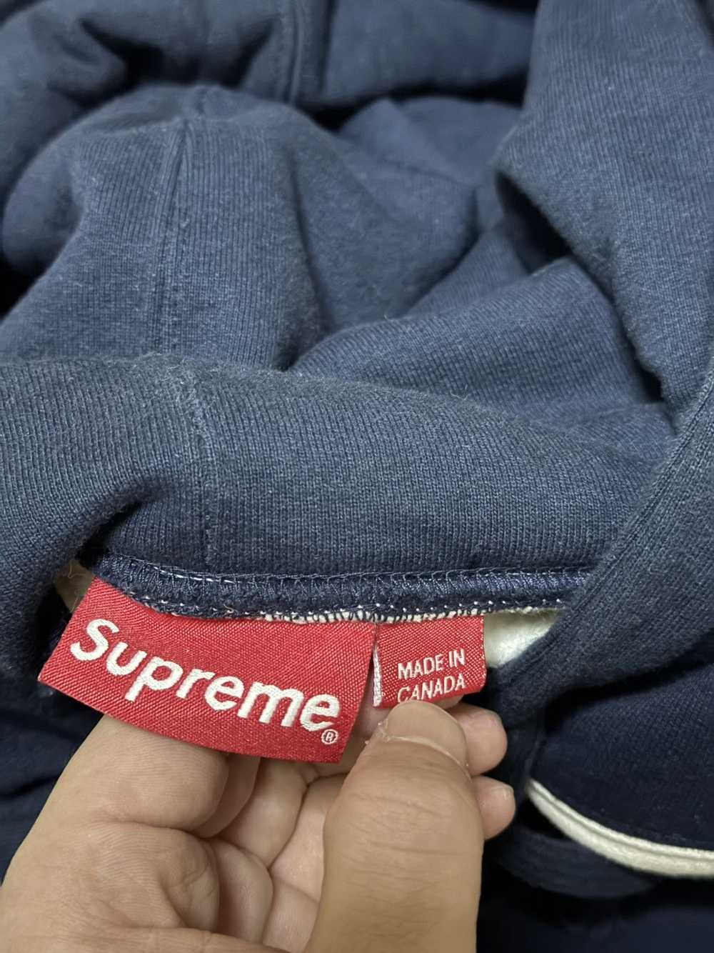 Supreme Supreme blocked big logo hooded hoodie sw… - image 3