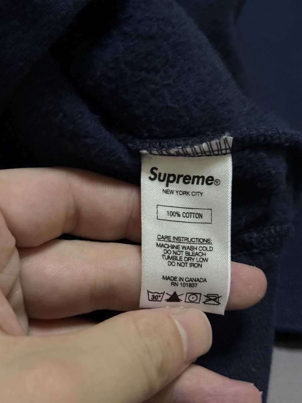 Supreme Supreme blocked big logo hooded hoodie sw… - image 5