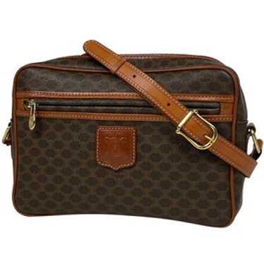 Celine Macadam Pattern Diagonal Canvas Shoulder B… - image 1