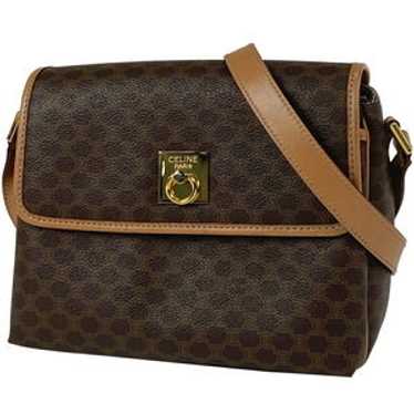 Celine Macadam Pattern Diagonal Canvas Shoulder B… - image 1