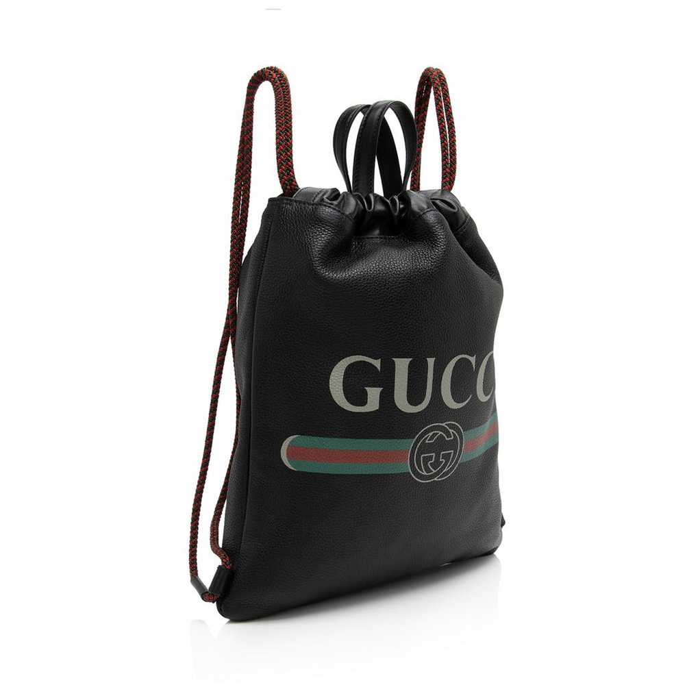 Gucci Leather backpack - image 2