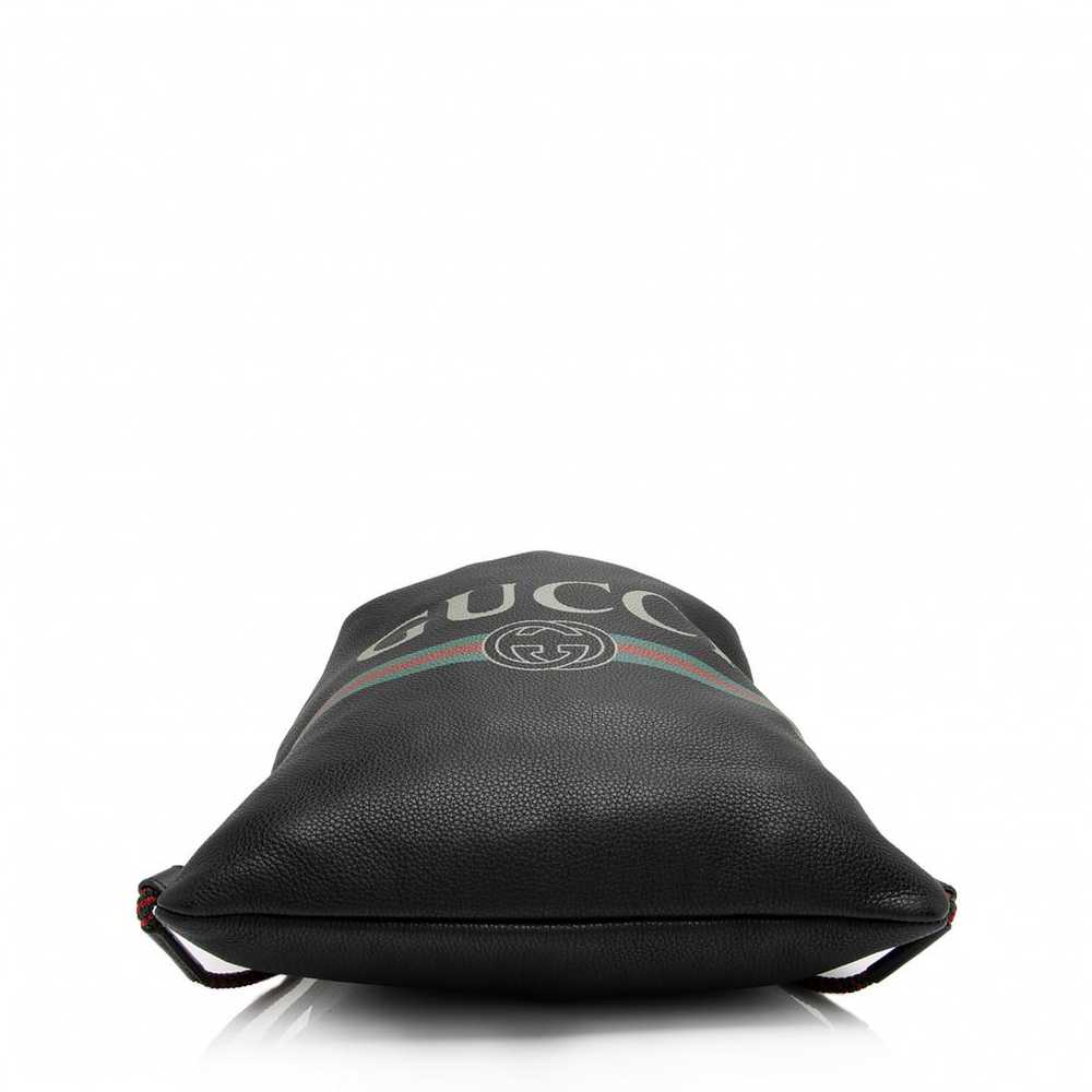 Gucci Leather backpack - image 4