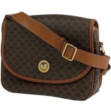 Celine Macadam Pattern Diagonal Canvas Shoulder B… - image 1