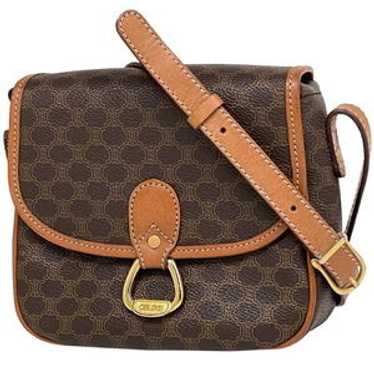 Celine Macadam Pattern Diagonal Canvas Shoulder B… - image 1