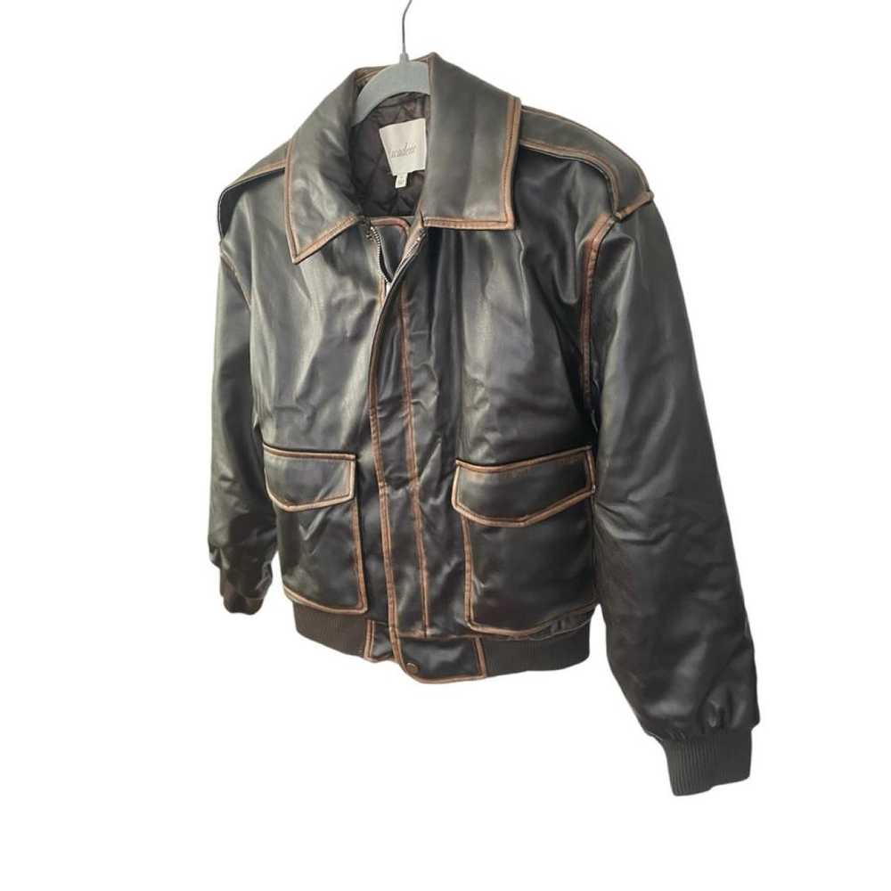 L'Academie Vegan leather jacket - image 3