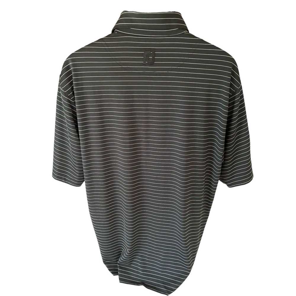 Footjoy Black and White Stripe Men's Large Golf P… - image 2