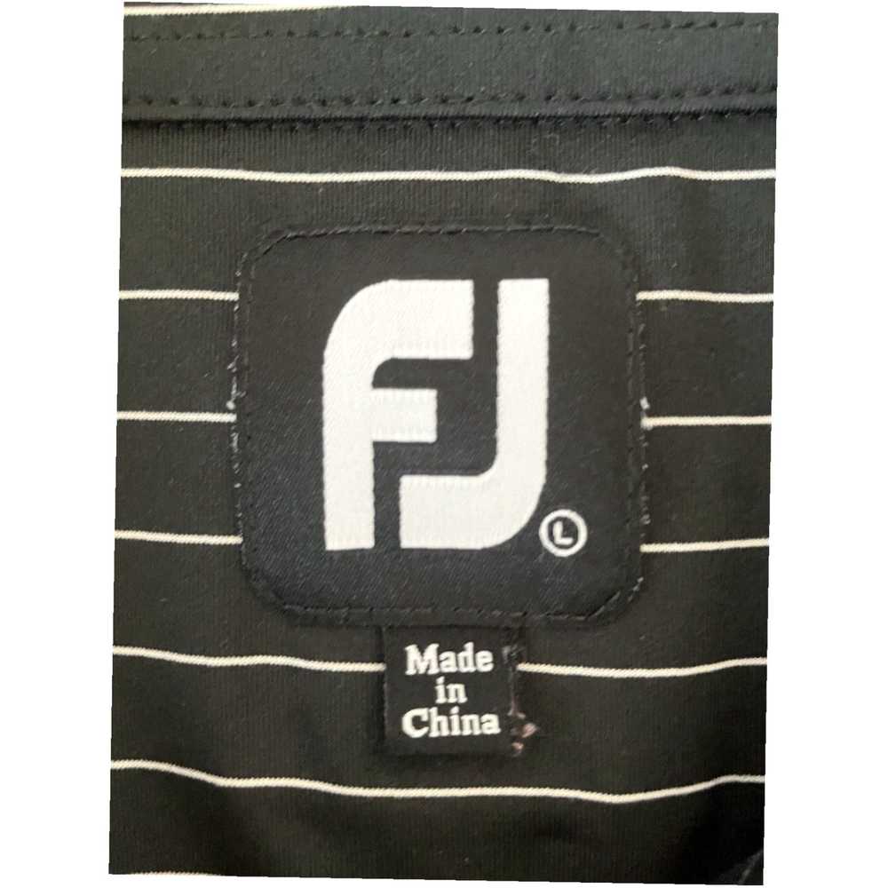 Footjoy Black and White Stripe Men's Large Golf P… - image 5