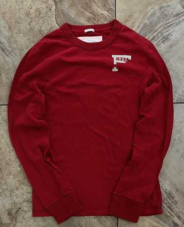 Abercrombie & Fitch Red Longsleeve Muscle Shirt Ab