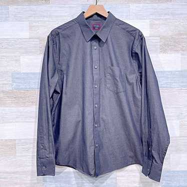 UNTUCKit UNTUCKit Chambray Long Sleeve Shirt Gray… - image 1