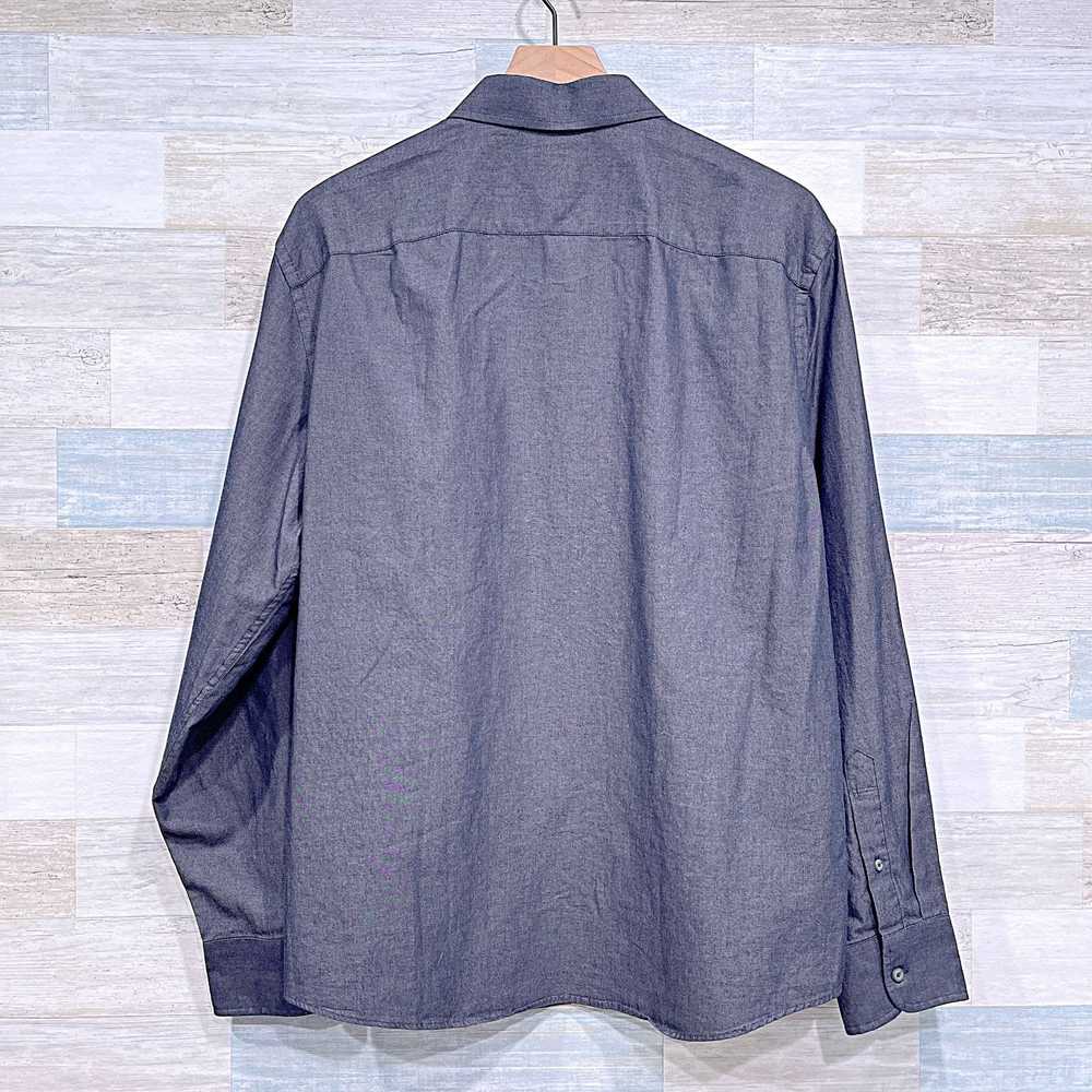 UNTUCKit UNTUCKit Chambray Long Sleeve Shirt Gray… - image 3