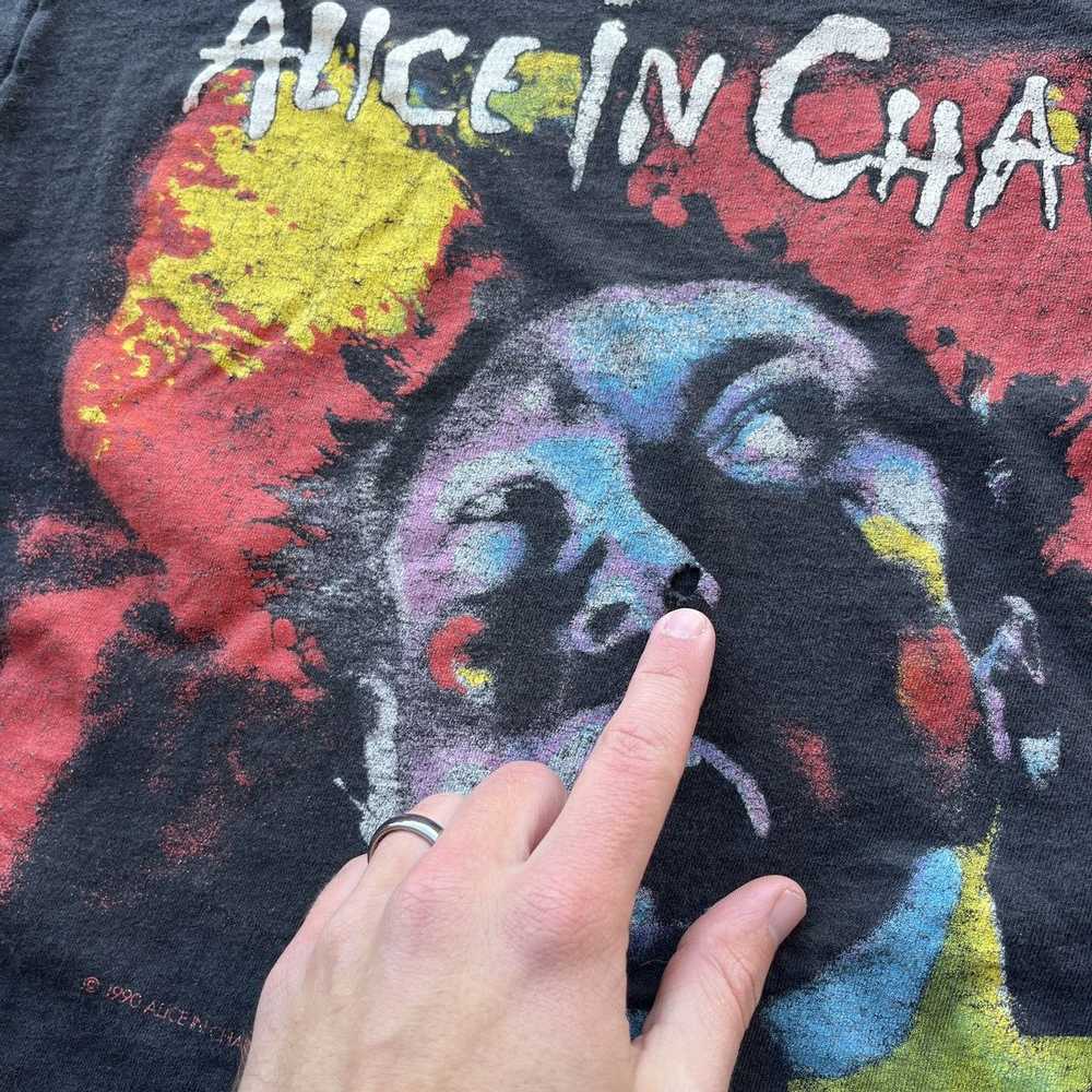 Band Tees × Vintage 1990 Alice In Chains Facelift… - image 3