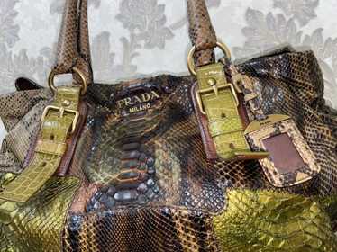 Luxury × Prada Prada Milano Python Crocodile Mili… - image 1