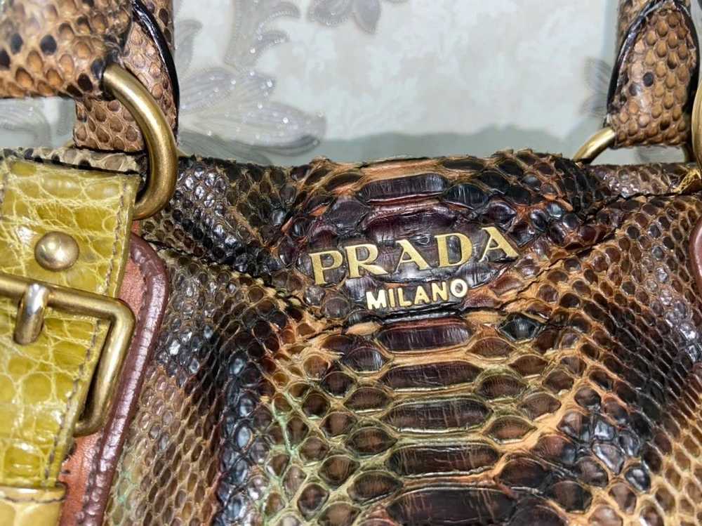 Luxury × Prada Prada Milano Python Crocodile Mili… - image 2