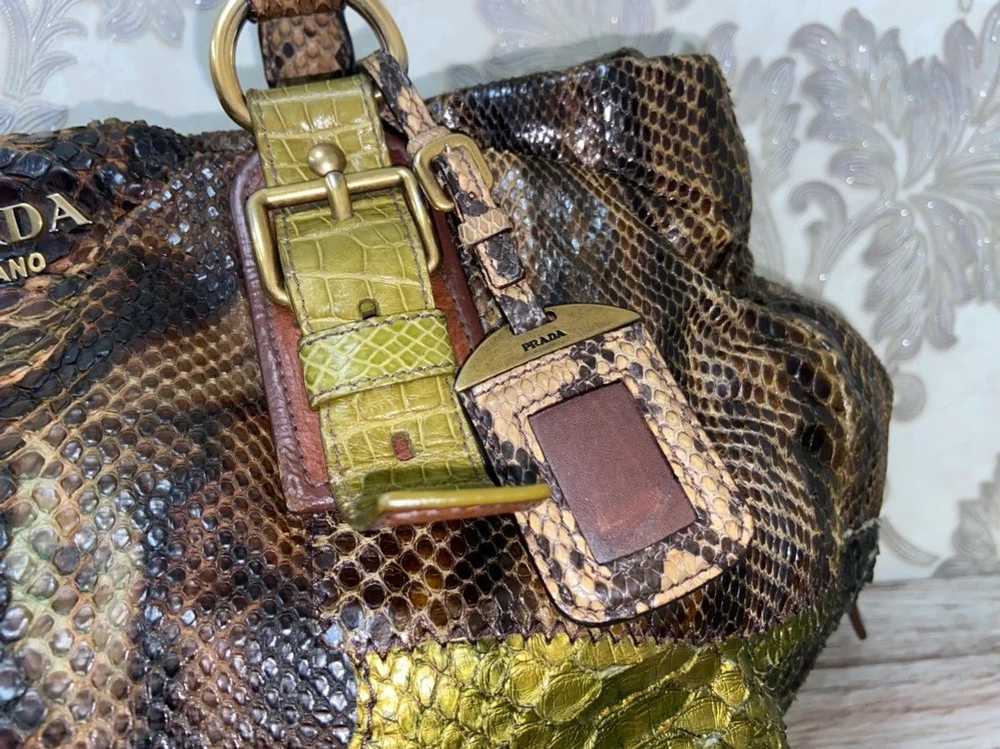 Luxury × Prada Prada Milano Python Crocodile Mili… - image 4