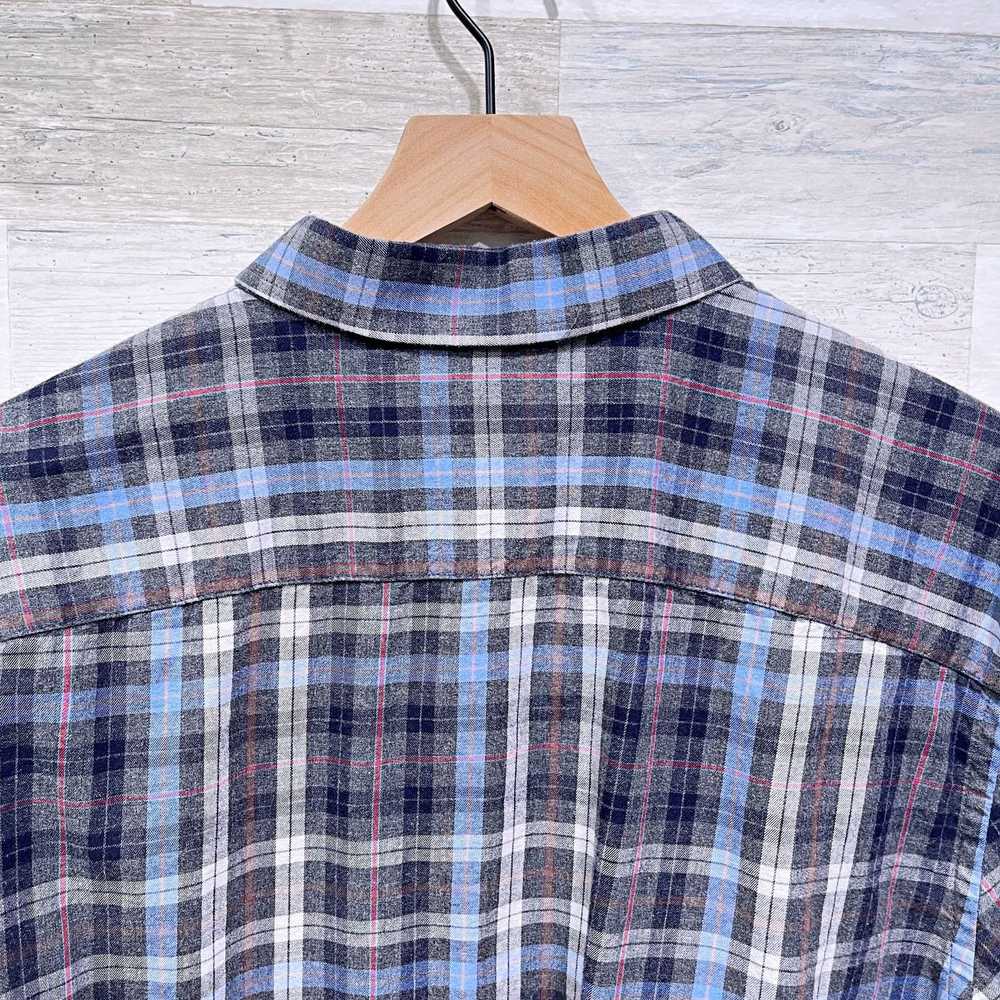 UNTUCKit UNTUCKit Flannel Long Sleeve Shirt Gray … - image 4