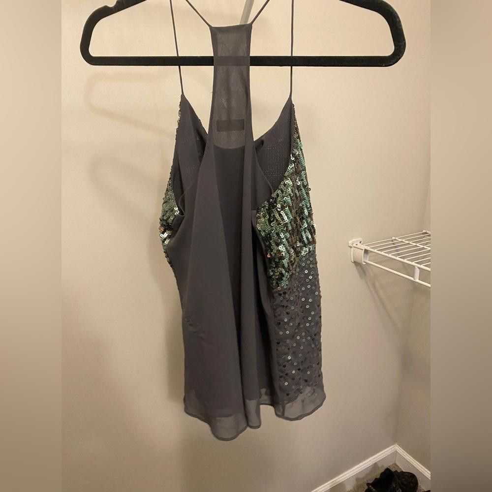 Blvd Gray Sequin Tank - image 2