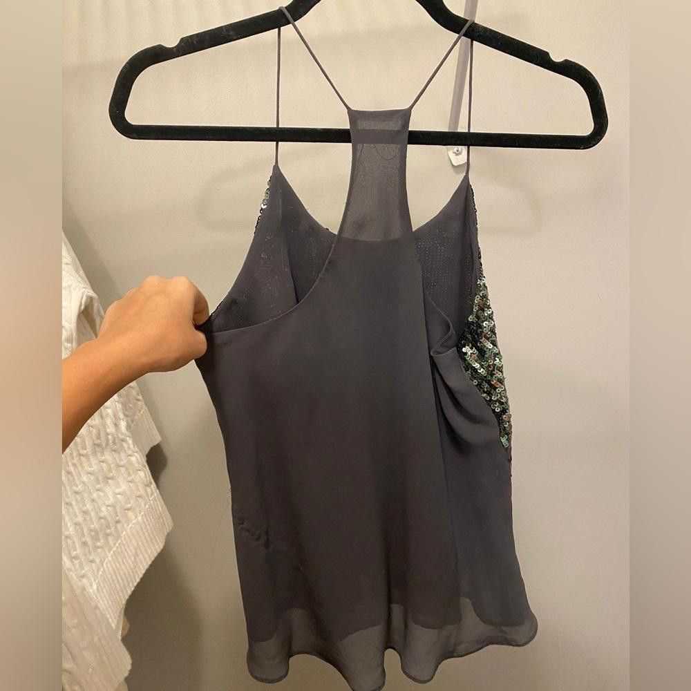 Blvd Gray Sequin Tank - image 3