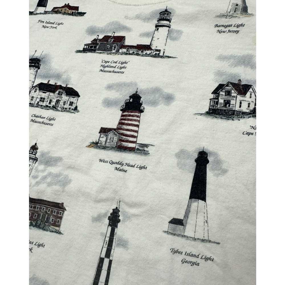 Gildan VTG 90’s American Lighthouse All Over Prin… - image 3