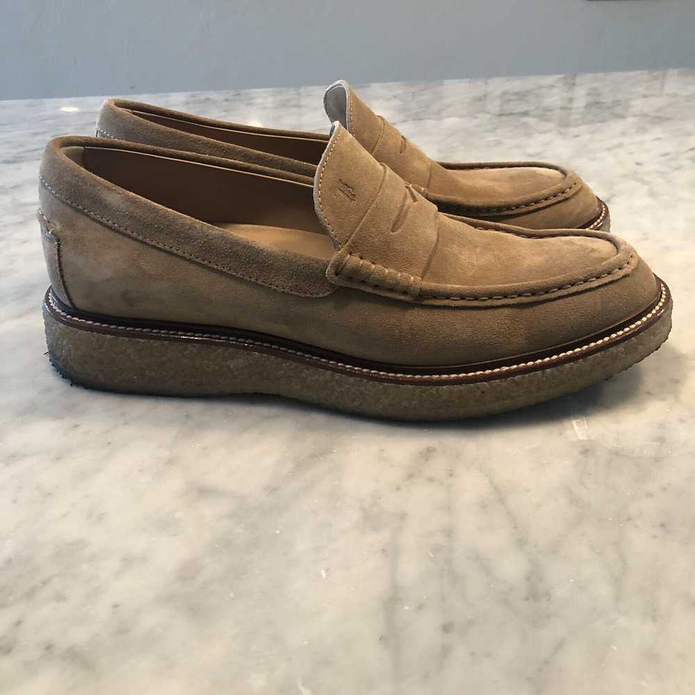 Tod's Tod’s Beige Suede Loafers Crepe Sole Size 6… - image 5