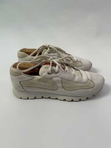 Prada Prada Sport White/Grey Leather And Mesh Amer