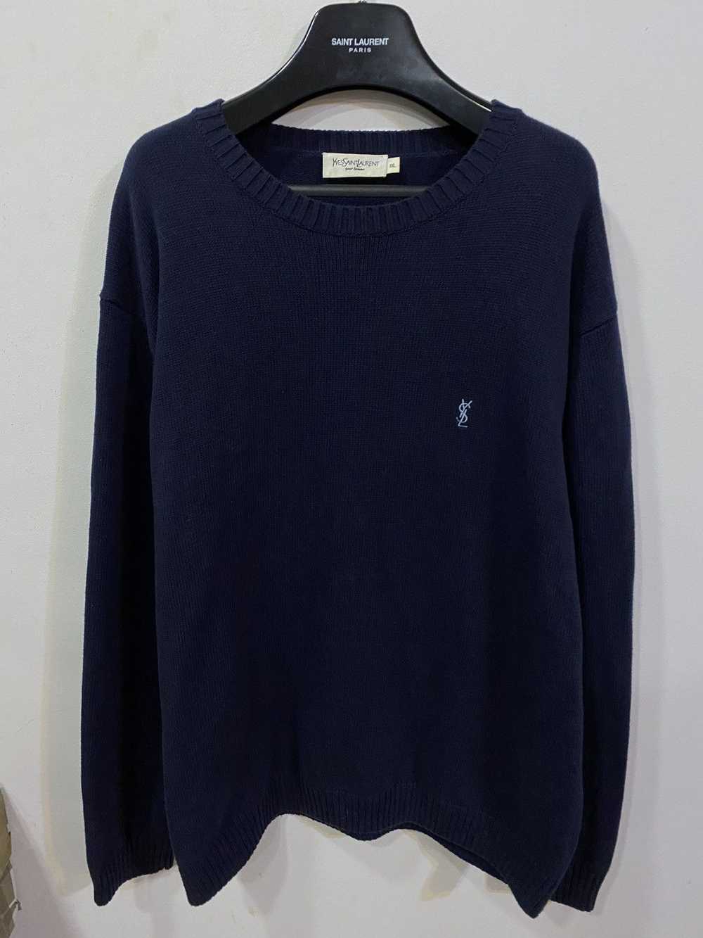 Vintage × Yves Saint Laurent YSL Sweater Knit Old… - image 1