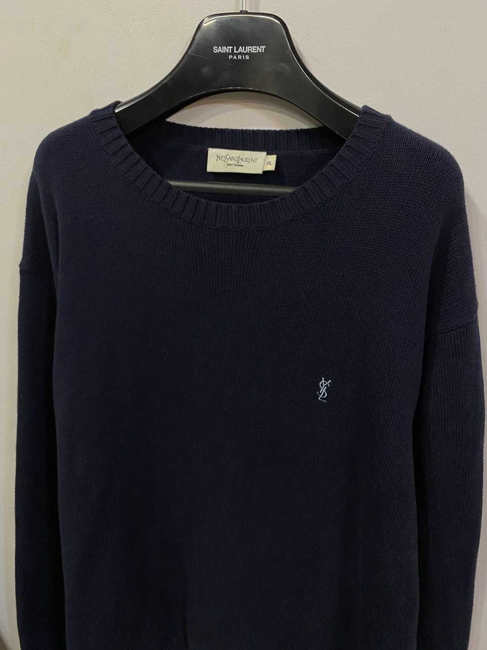 Vintage × Yves Saint Laurent YSL Sweater Knit Old… - image 4