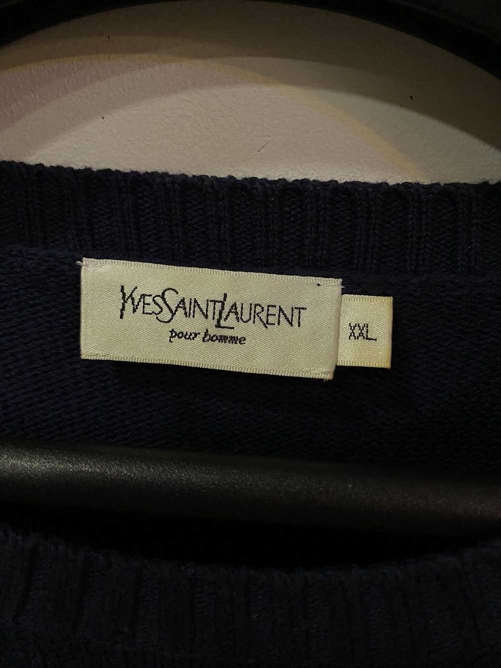 Vintage × Yves Saint Laurent YSL Sweater Knit Old… - image 5