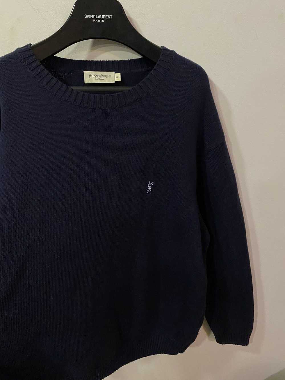 Vintage × Yves Saint Laurent YSL Sweater Knit Old… - image 9