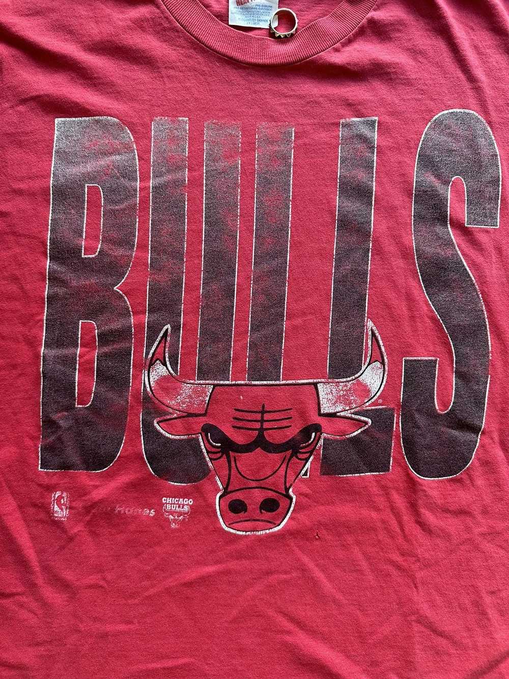 Vintage Vintage Bulls Spellout Logo Tee - image 2