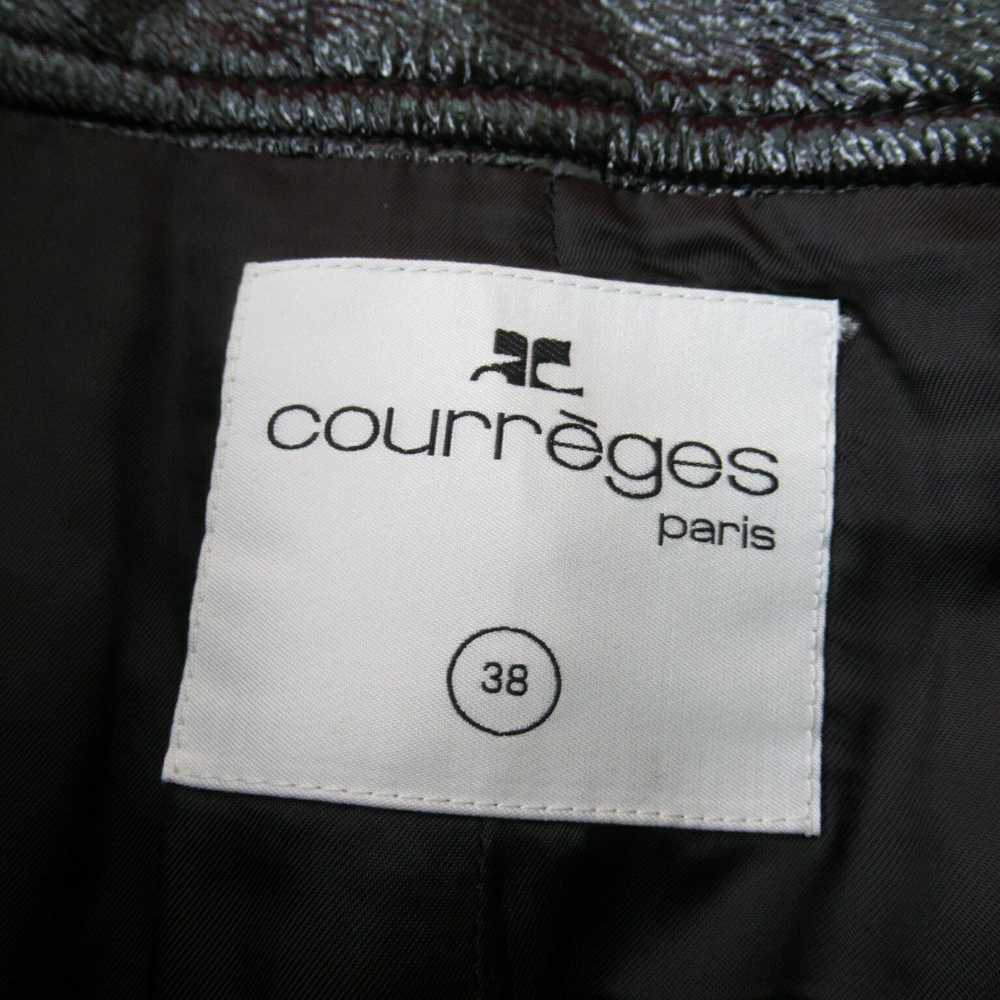 Other Other COURREGES Cotton Skirt Black Used Cot… - image 4