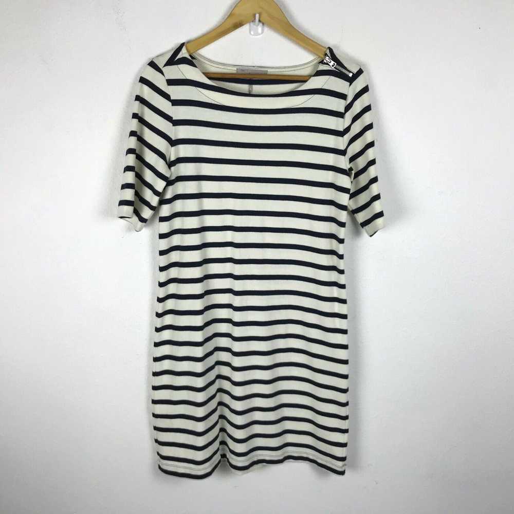 Gap GAP Dress Size S Black Ivory Nautical Striped… - image 1