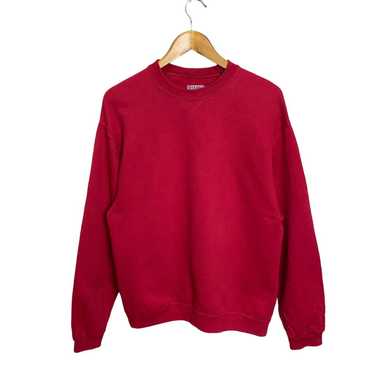 Jerzees × Vintage Jersers Vintage Plain Red Sweat… - image 1