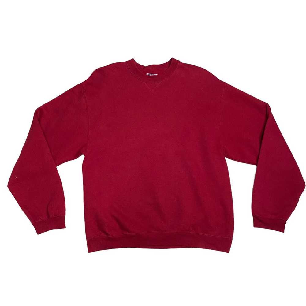 Jerzees × Vintage Jersers Vintage Plain Red Sweat… - image 5