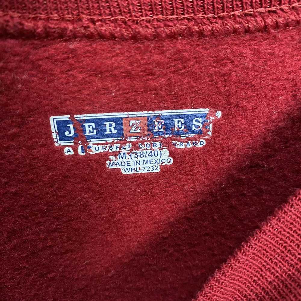 Jerzees × Vintage Jersers Vintage Plain Red Sweat… - image 6