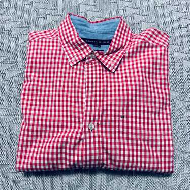 Tommy Hilfiger Tommy Hilfiger red gingham plaid cl