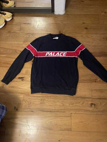 Palace × Streetwear Palace Navy Pull Over Sweater - image 1