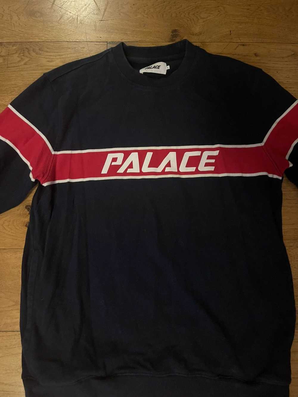 Palace × Streetwear Palace Navy Pull Over Sweater - image 3