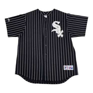 Vintage Majestic White Sox Baseball Jersey Black … - image 1