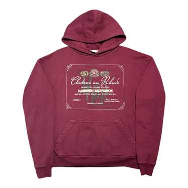 Rhude Chateau Logo Hooded Sweatshirt Burgundy - image 1