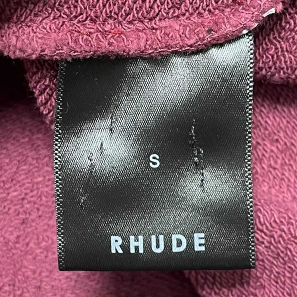 Rhude Chateau Logo Hooded Sweatshirt Burgundy - image 5