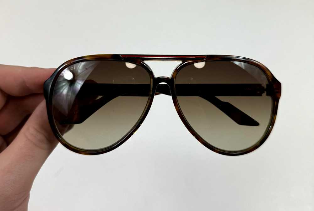 Gucci Gucci GG1627/S Havana Shiny Web Signature A… - image 3