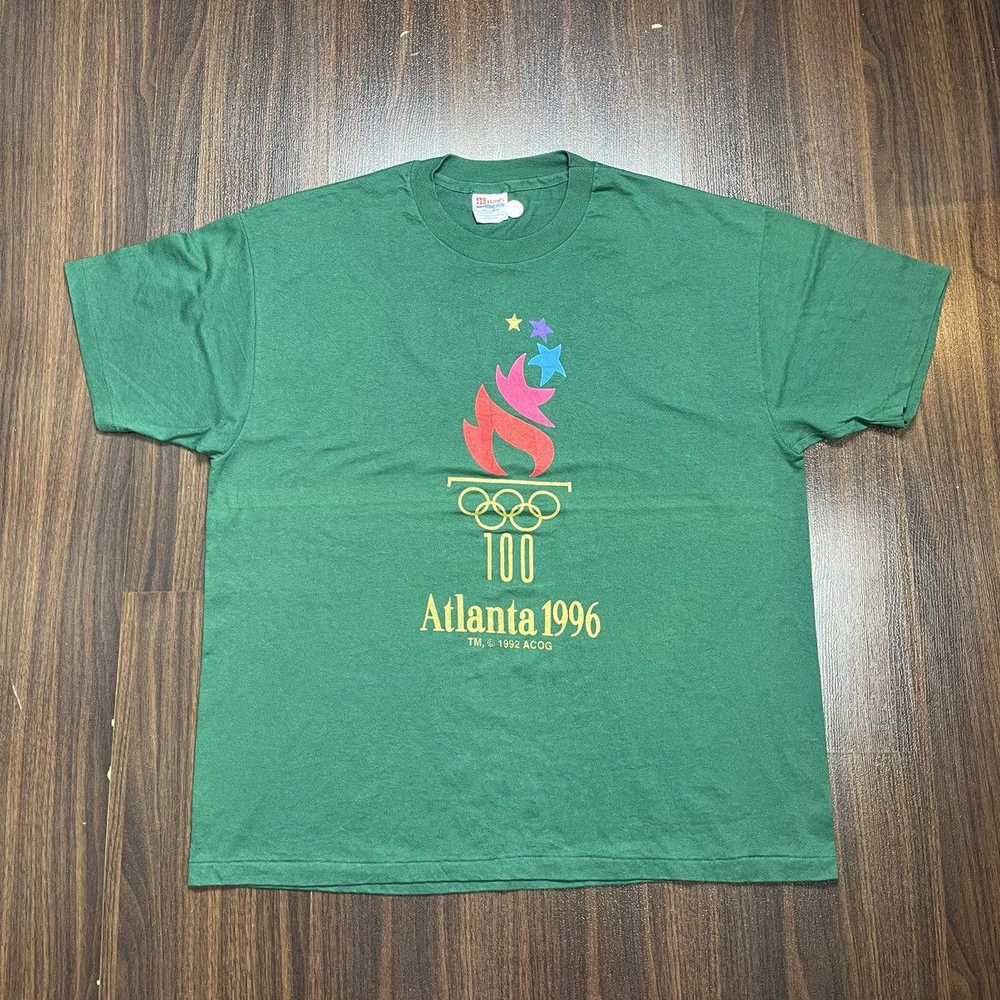 Hanes Vintage Atlanta '96 "Summer Olympics" green… - image 1