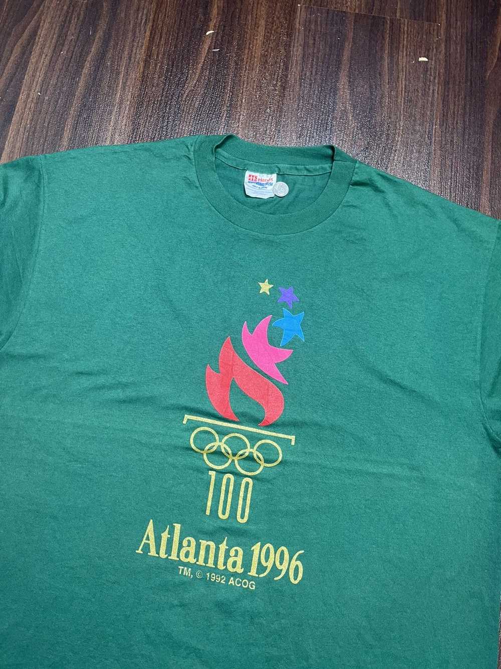 Hanes Vintage Atlanta '96 "Summer Olympics" green… - image 2