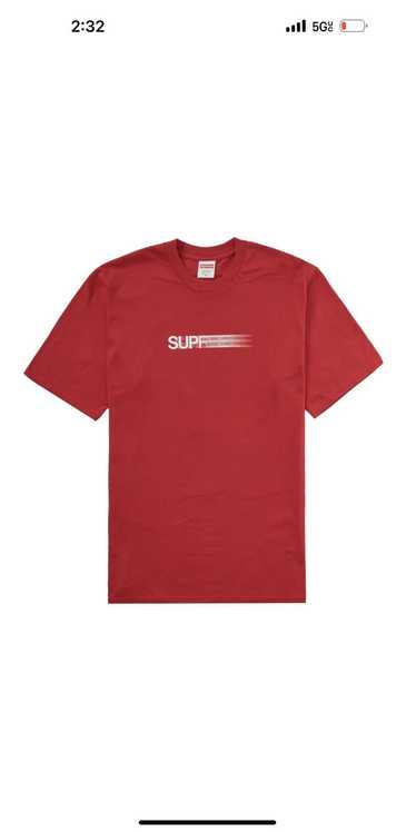 Supreme motion logo tee red online