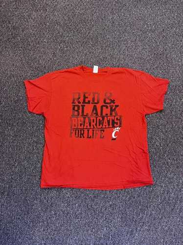 Gildan UC "Red & Black Bearcats For Life" Faded Gr