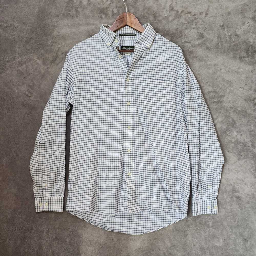 Eddie Bauer Men's M Eddie Bauer Blue White Check … - image 2