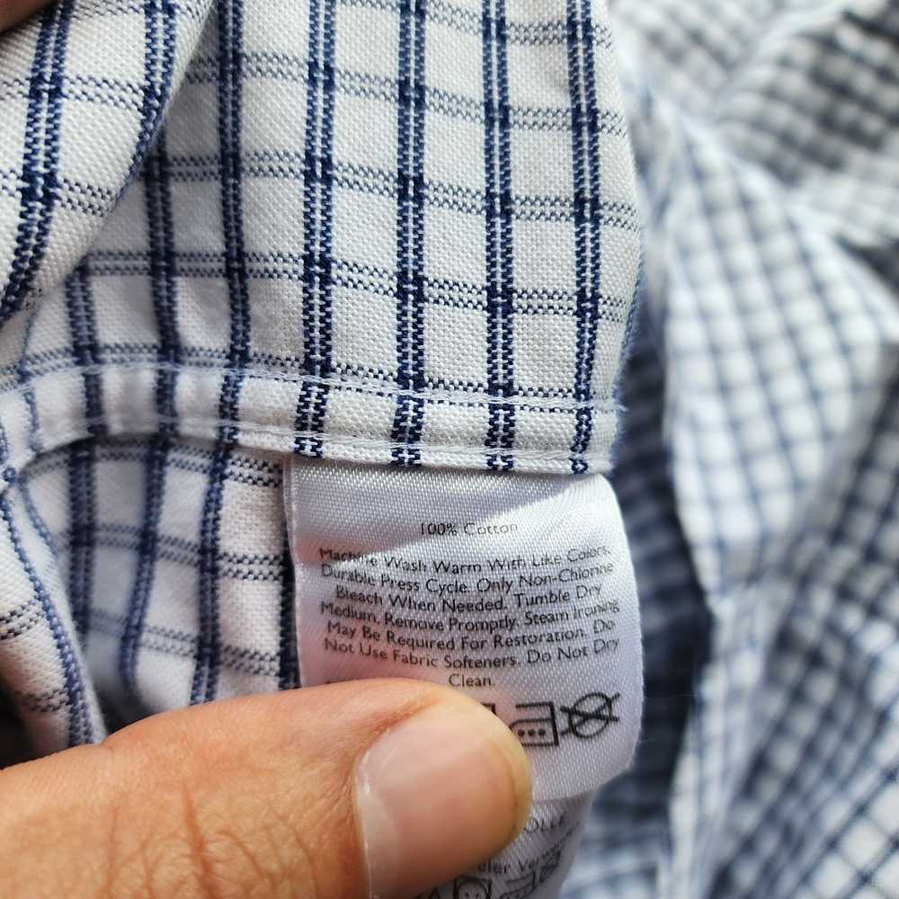 Eddie Bauer Men's M Eddie Bauer Blue White Check … - image 9