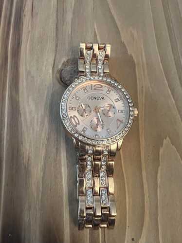 Geneva Geneva Ladies Watch Rose Gold Tone New Bat… - image 1