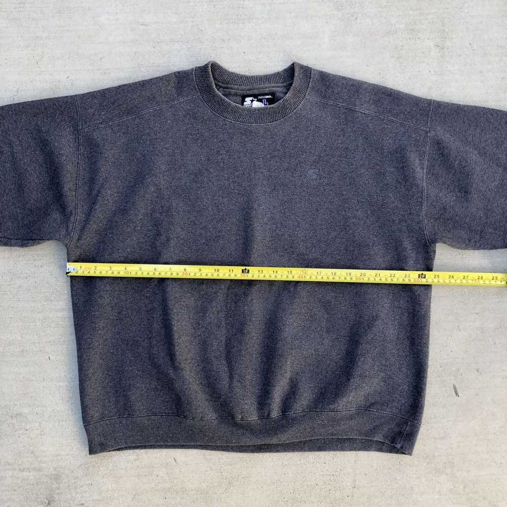 Starter Vintage Starter Boxy Grey Crewneck 24.5x24 - image 4