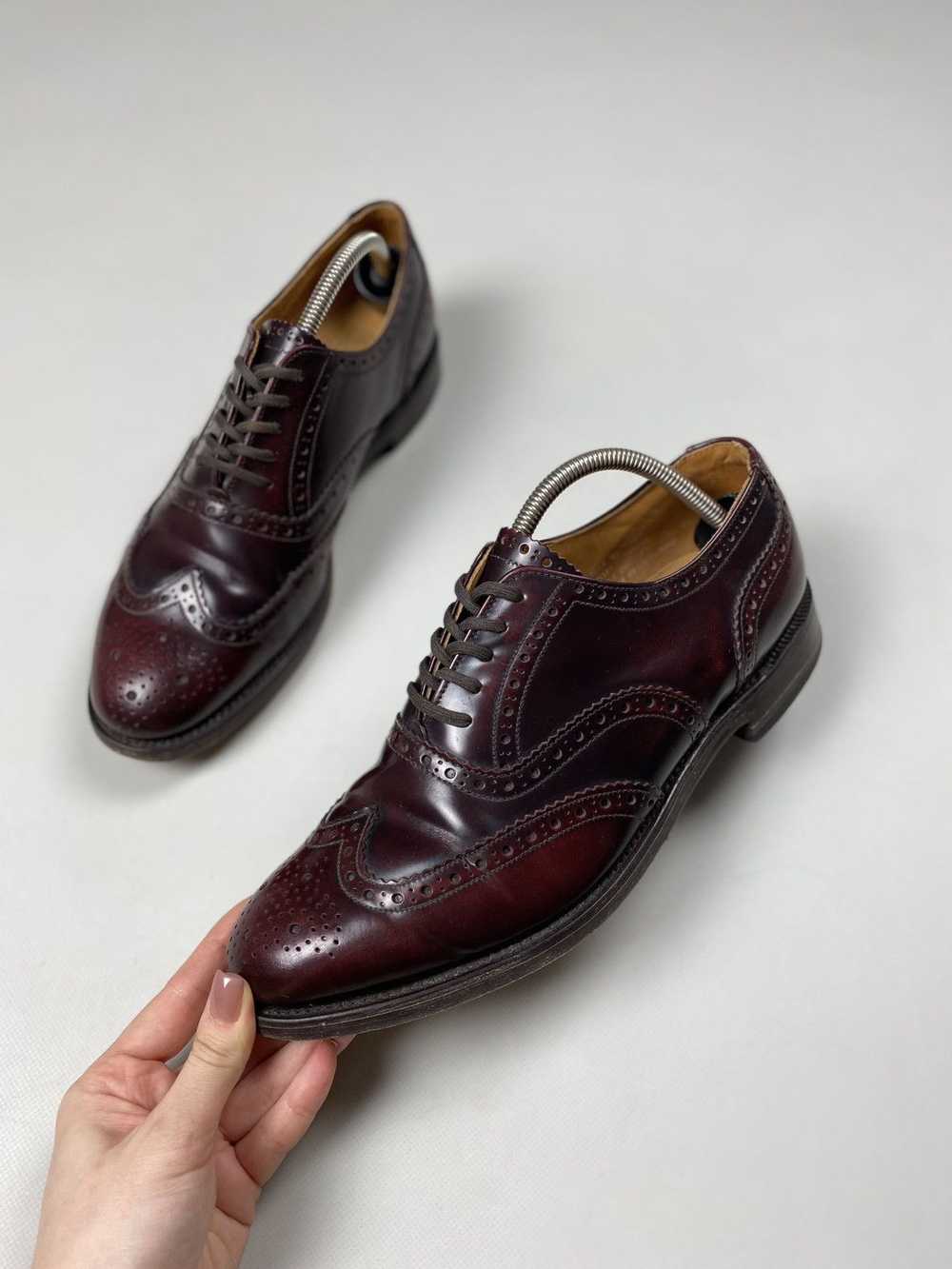 Loake Loake men’s leather brogue shoes size UK 9.… - image 10